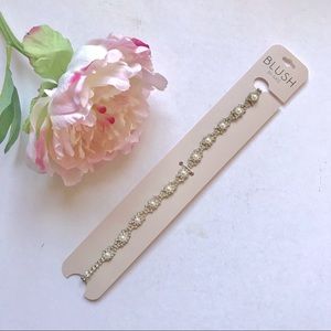 Blush by Katie Silver Rhinestone Pearl Head Band